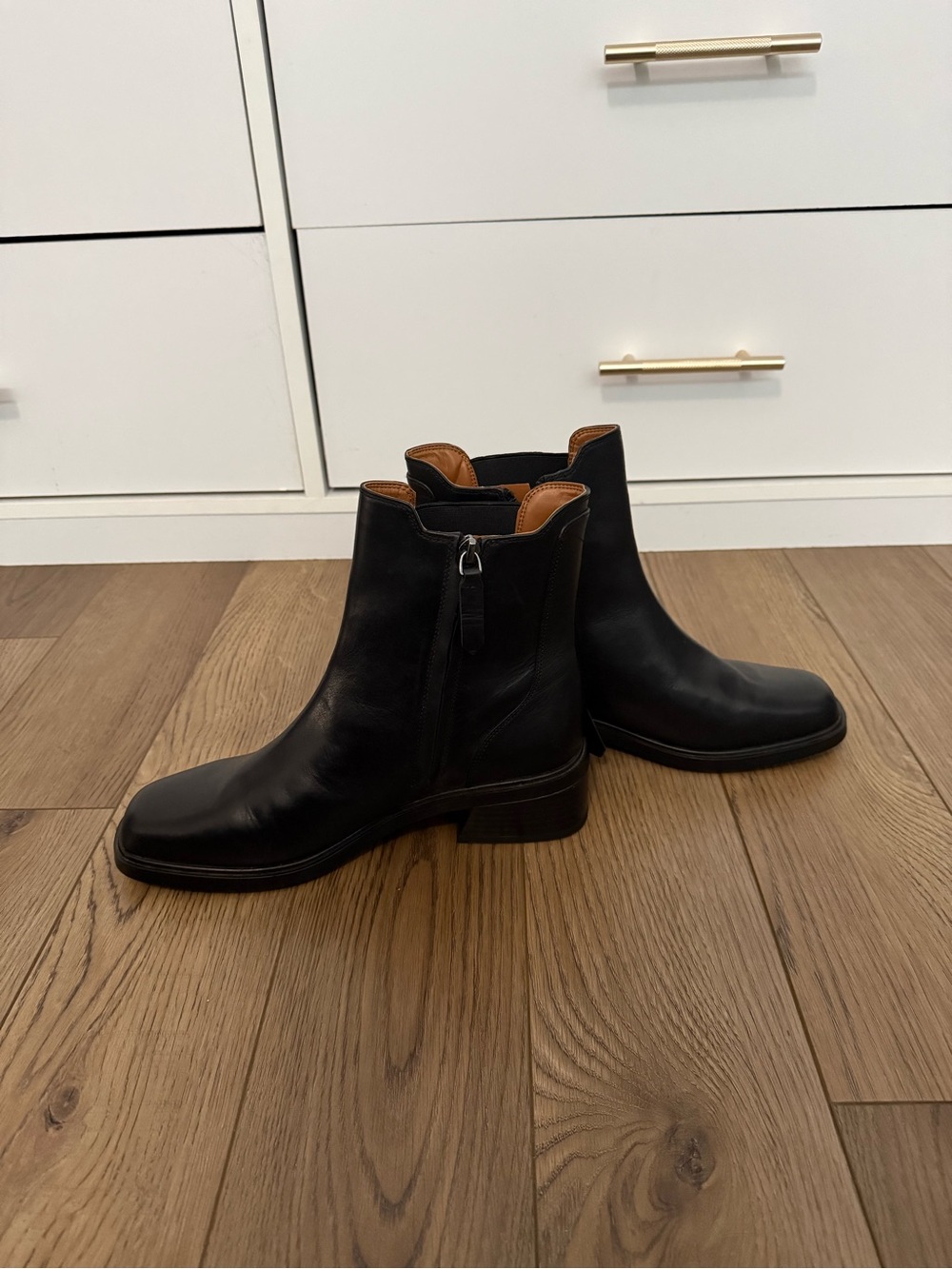 NWOT Franco Sarto Women's Gabi Ankle Leather Boots Size 9W/ EU 40.5